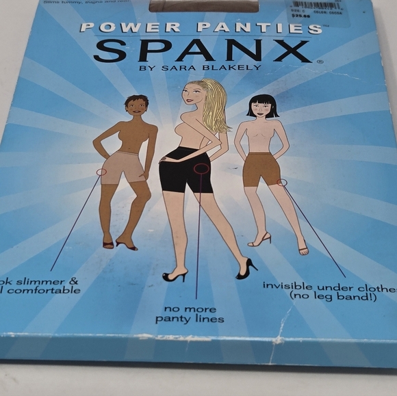 NOS SPANX POWER PANTIES SARA BLAKELY SHAPEWEAR COCOA WOMEN SIZE C PERFORMANCE - Picture 4 of 12